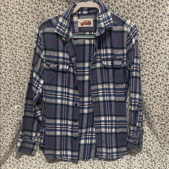 Plaid womens Button Down Shirt with Ice Cream Design - Picture 3 of 4